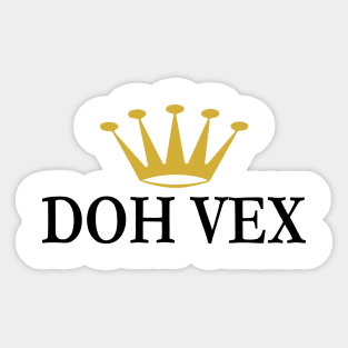 DOH VEX - IN BLACK - FETERS AND LIMERS – CARIBBEAN EVENT DJ GEAR Sticker